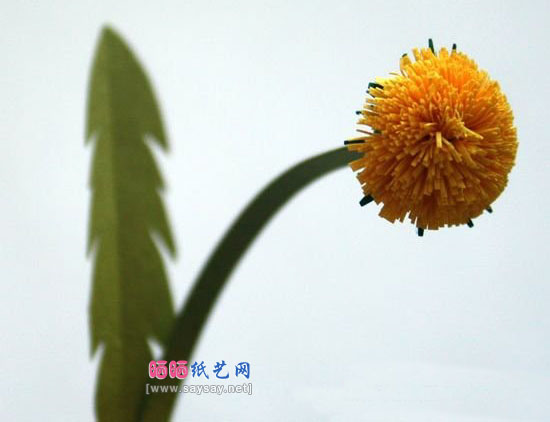简单几步制作手工工艺品立体蒲公英装饰画的教程图片步骤7