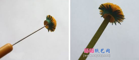 简单几步制作手工工艺品立体蒲公英装饰画的教程图片步骤6