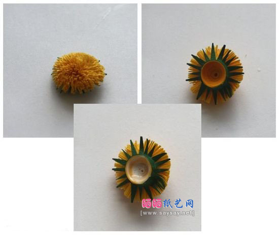 简单几步制作手工工艺品立体蒲公英装饰画的教程图片步骤3