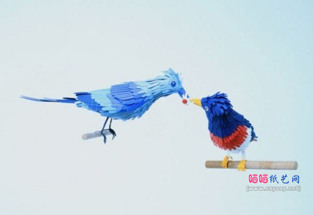 美丽剪纸鸟：Diana Beltran Herrera的纸雕小鸟主题作品欣赏2