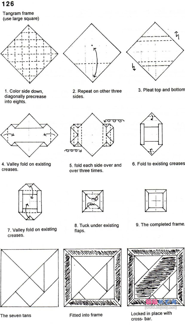 RobertForbes的折纸七巧板套装教程图解步骤2