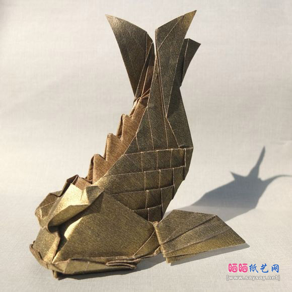 川畑文昭折纸鯱折纸成品图