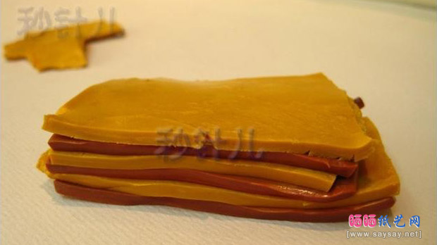 惟妙惟肖的小提琴软陶粘土手工制作教程图片步骤3