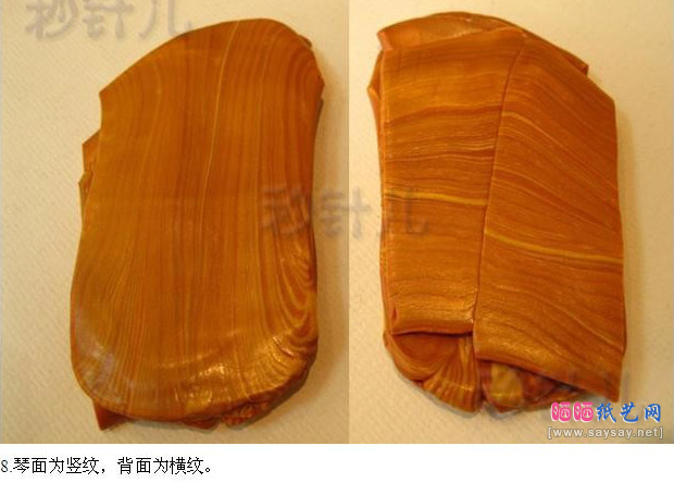 惟妙惟肖的小提琴软陶粘土手工制作教程图片步骤14