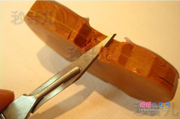 惟妙惟肖的小提琴软陶粘土手工制作教程图片步骤16