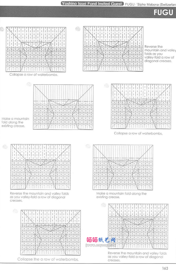 SiphoMabona的折纸河豚鱼图解教程图片步骤7