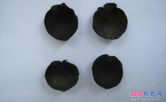 手工制作布艺花黑玫瑰DIY教程