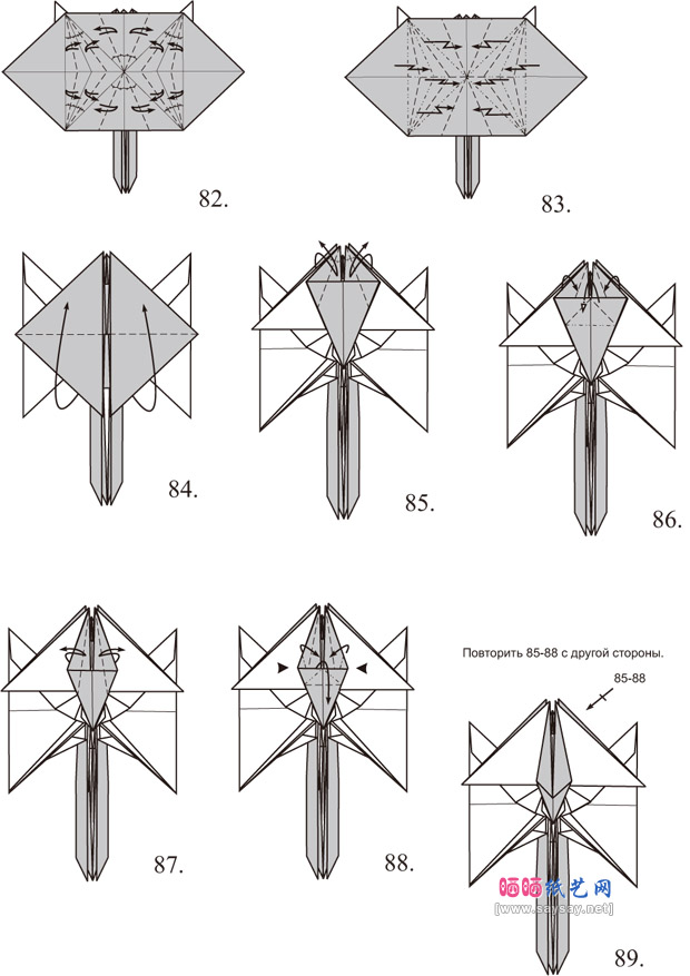 PavelNikulshin姬蜂手工折纸图解教程