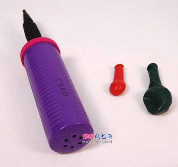 魔术气球教程基础篇之简易气球苹果的制作方法