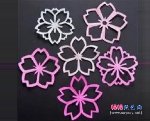多款樱花剪纸教程大全