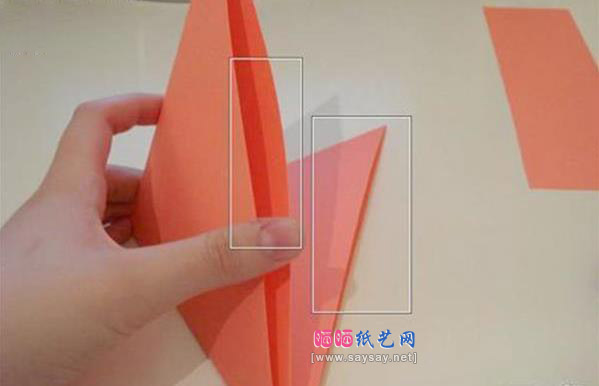 会煽动翅膀的千纸鹤手工折纸详细步骤图解