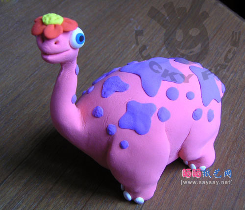 软陶粘土手工制作之恐龙的软陶DIY方法