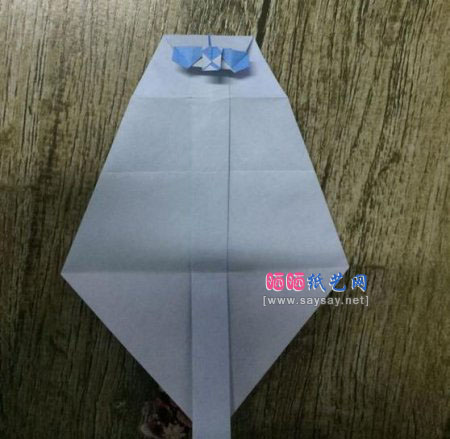 酷酷的站姿熊猫手工折纸实拍教程