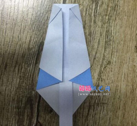 酷酷的站姿熊猫手工折纸实拍教程