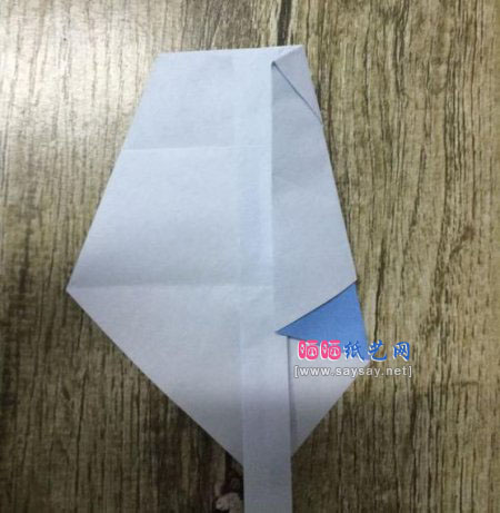 酷酷的站姿熊猫手工折纸实拍教程