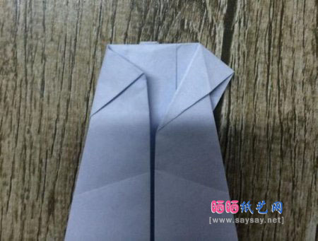 酷酷的站姿熊猫手工折纸实拍教程