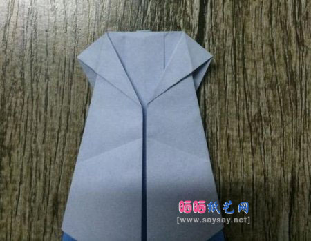 酷酷的站姿熊猫手工折纸实拍教程