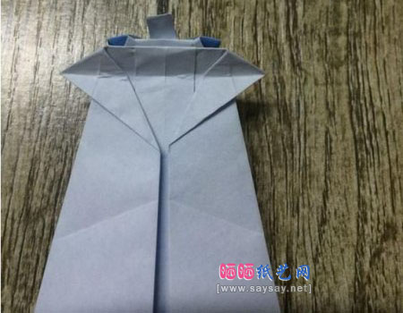 酷酷的站姿熊猫手工折纸实拍教程