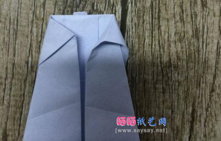 酷酷的站姿熊猫手工折纸实拍教程