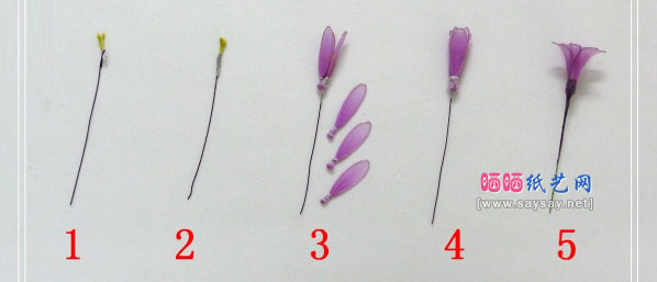 如何DIY丝网花风信子手工制作教程