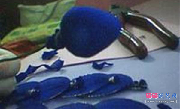 丝袜玫瑰的做法 丝网花蓝色妖姬手工制作教程图解