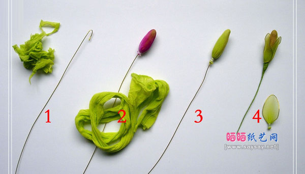 如何在家自制丝网花垂兰的方法教程