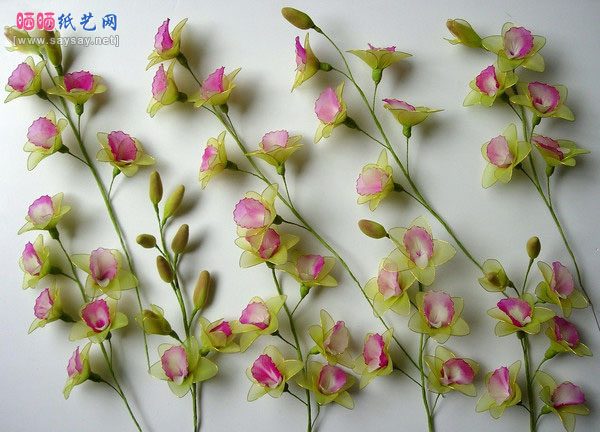 如何在家自制丝网花垂兰的方法教程