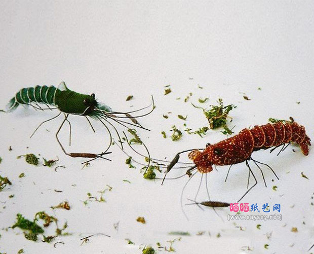 丝网花动物DIY教程 可爱丝袜小虾制作方法