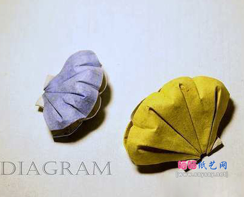 形象的贝壳手工折纸图片教程