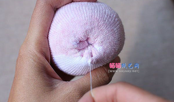 袜子娃娃 可爱围巾小熊的制作教程