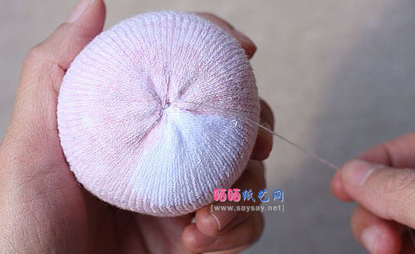 袜子娃娃 可爱围巾小熊的制作教程