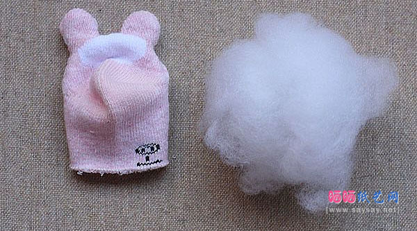 袜子娃娃 可爱围巾小熊的制作教程