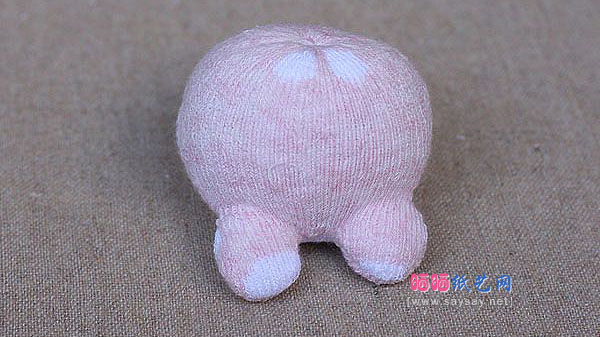 袜子娃娃 可爱围巾小熊的制作教程