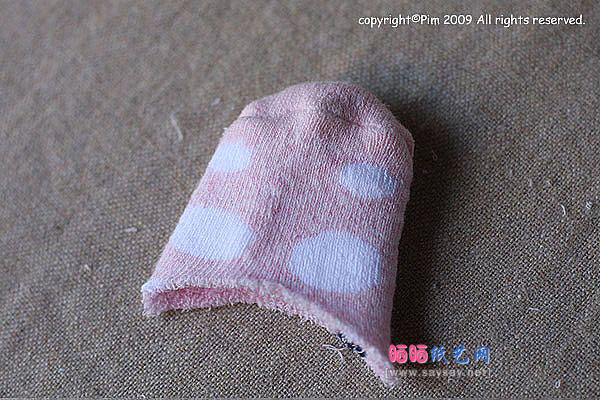 袜子娃娃 可爱围巾小熊的制作教程