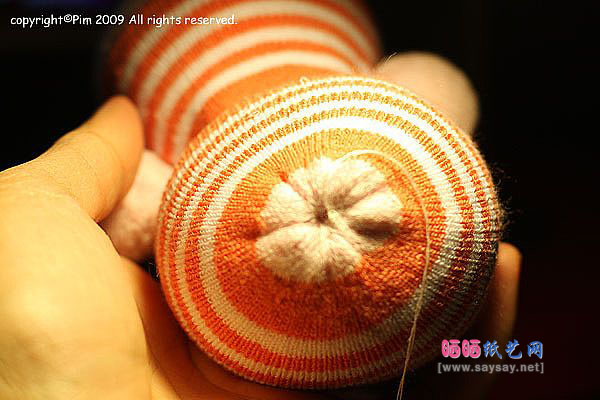 袜子娃娃 可爱围巾小熊的制作教程