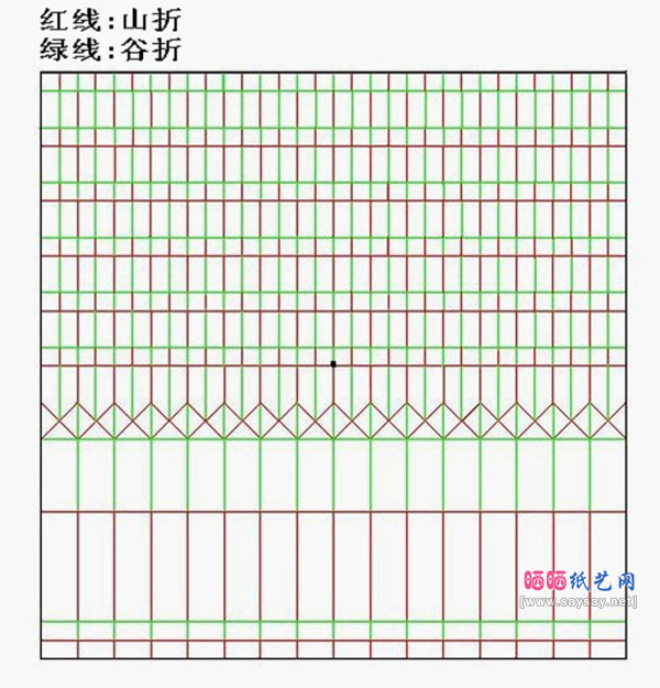 一张纸折出的仙人球盘栽手工折纸教程