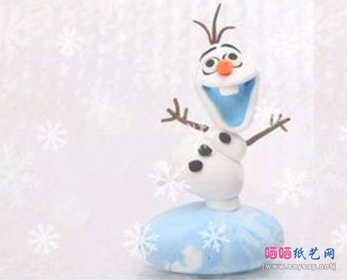 冰雪奇缘系列软陶制作教程 雪宝超轻粘土手工DIY