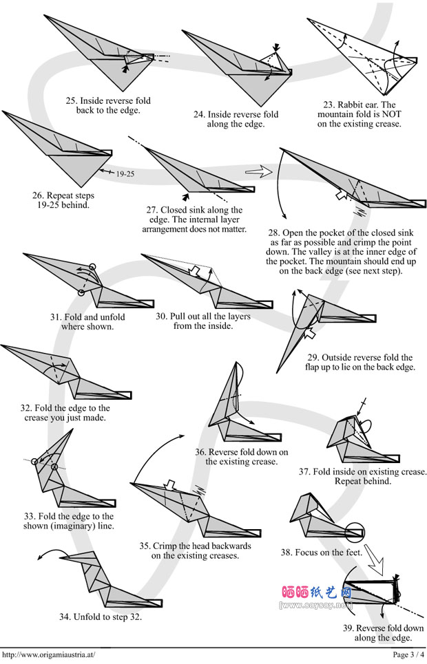 GerwinSturm鹦鹉手工折纸图解教程