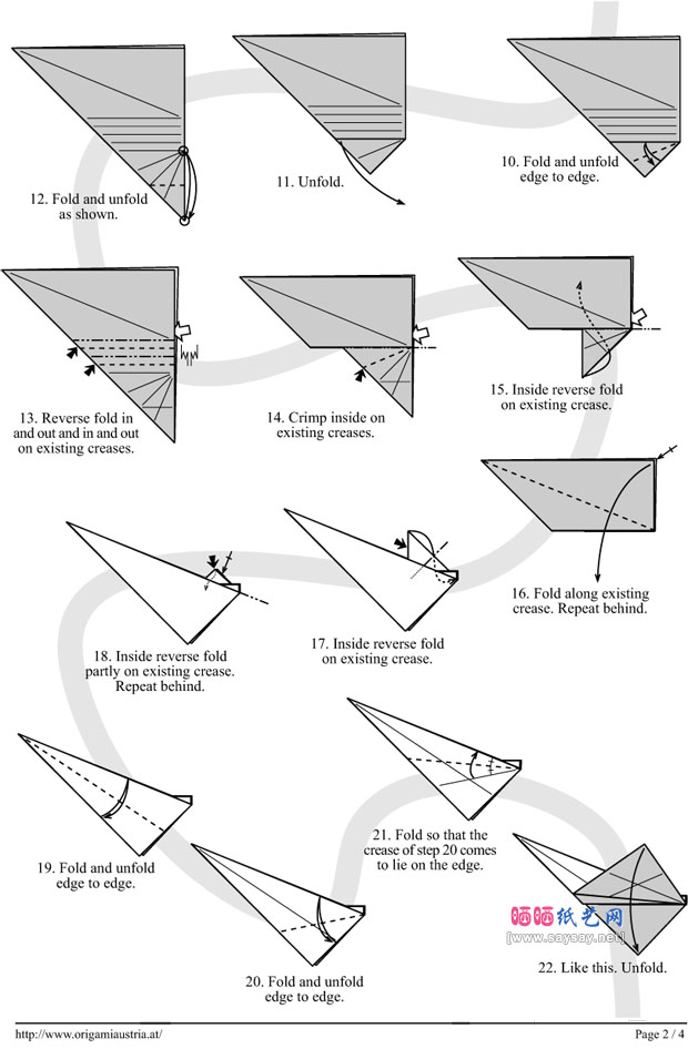 GerwinSturm鹦鹉手工折纸图解教程