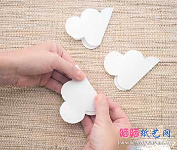 可爱的纸艺小鸟风铃空中吊饰详细制作教程