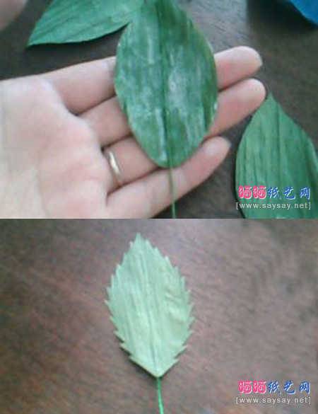 纸艺玫瑰花DIY教程 蓝色妖姬纸花制作方法