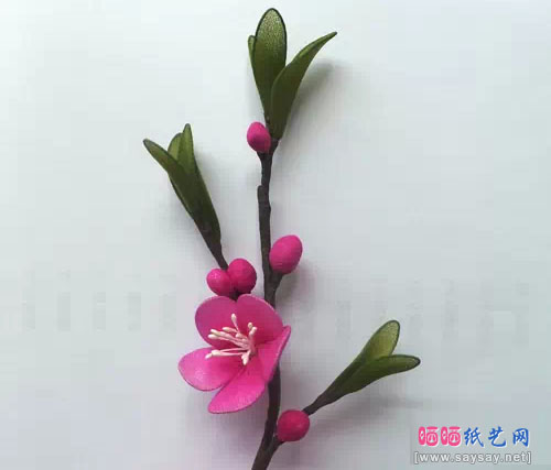 丝网花制作教程 桃花（丝袜花）DIY方法步骤