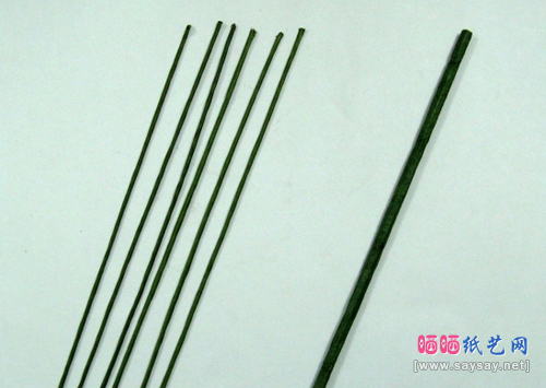 简单丝网花DIY教程之丝袜竹子的制作方法