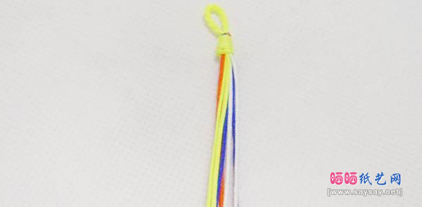 红绳手链的基础编织法五、八股辫的编法图解教程