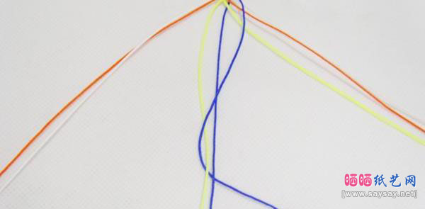 红绳手链的基础编织法五、八股辫的编法图解教程