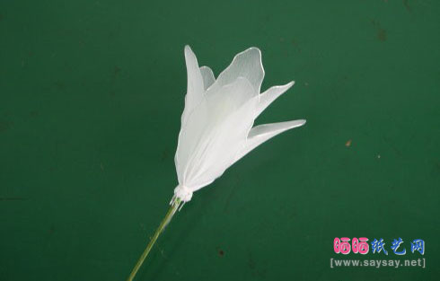简单几步学会DIY漂亮丝网花百合花的制作方法教程