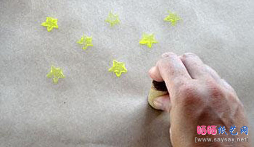 废弃软木塞制作漂亮星星印章的方法