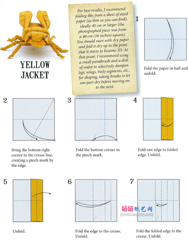 RobertJLang折纸大全 大黄蜂的折法图解教程