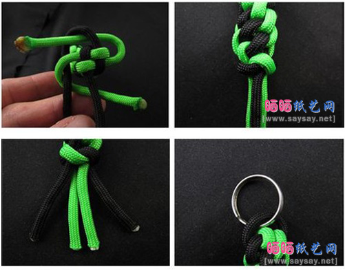 旋转的玉米结编织方法教程