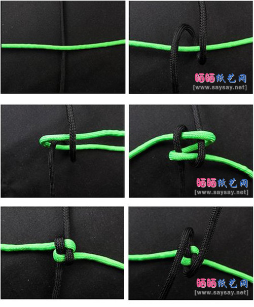 旋转的玉米结编织方法教程